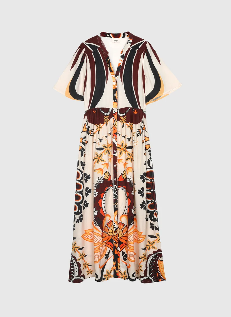 ROBE LONGUE OBEMIA clever ecru