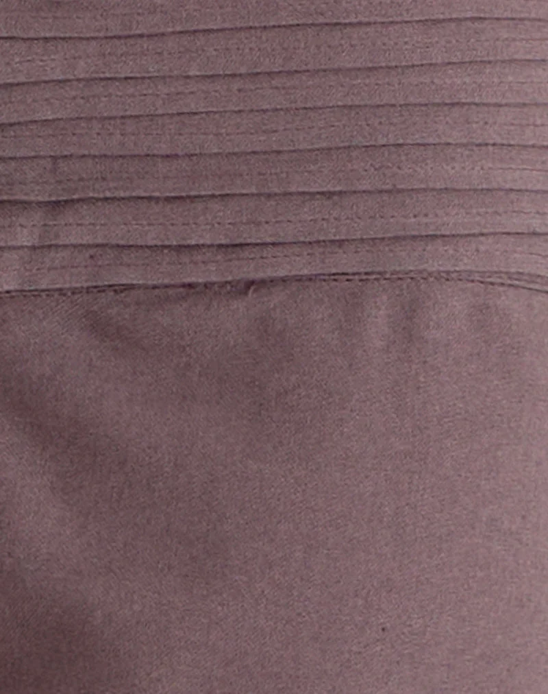 Pantalon Sadasi en lin taupe foncé