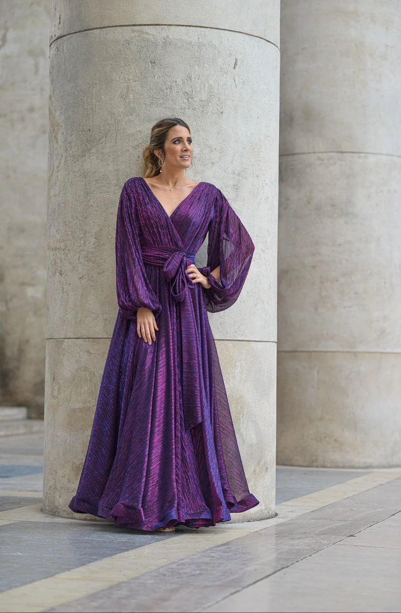 Robe longue du soir Abu Dhabi violette