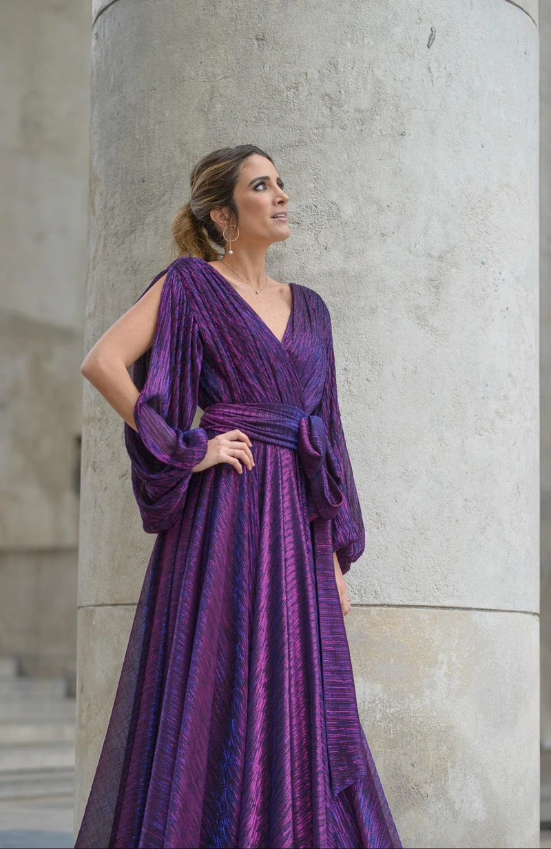 Robe longue du soir Abu Dhabi violette