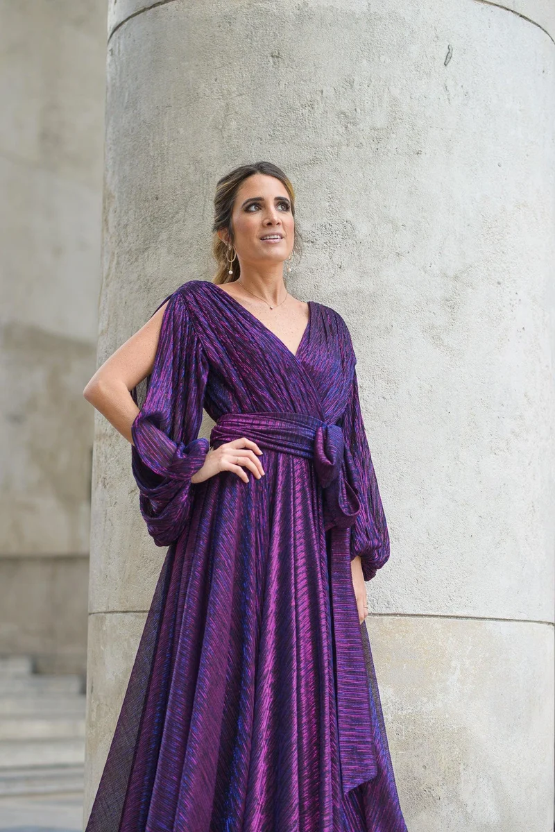 Robe longue du soir Abu Dhabi violette
