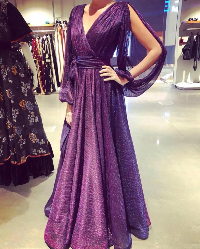 Robe longue du soir Abu Dhabi violette