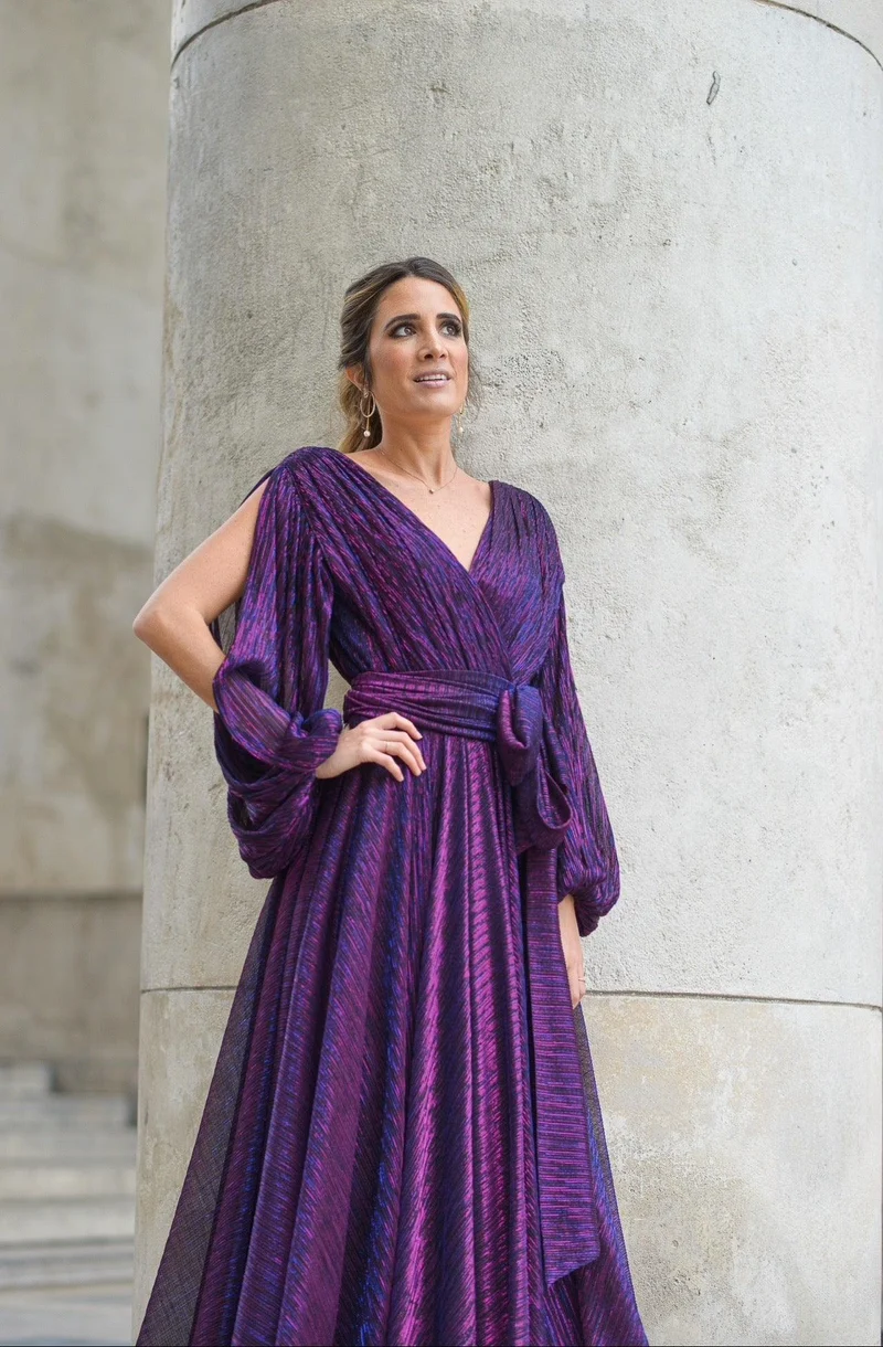 Robe longue du soir Abu Dhabi violette