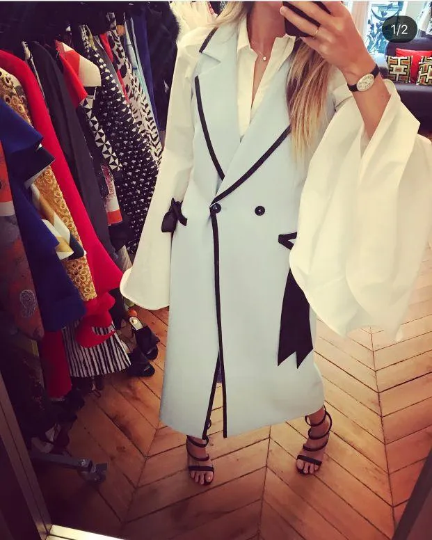 Robe blazer Prada bleue