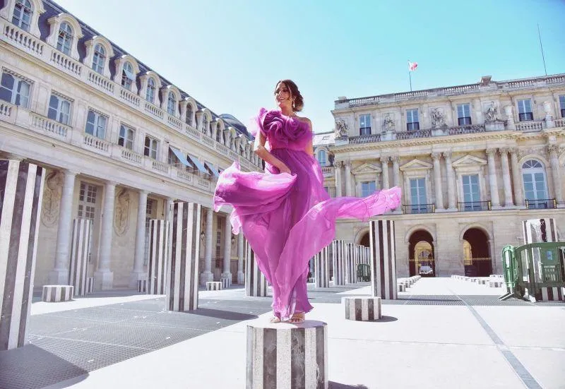 Robe Serban violette