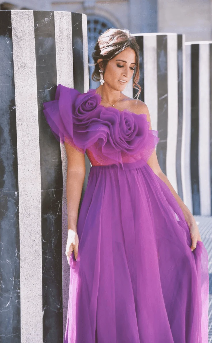 Robe Serban violette