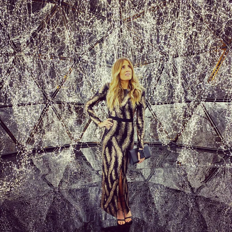 Robe sequins midi