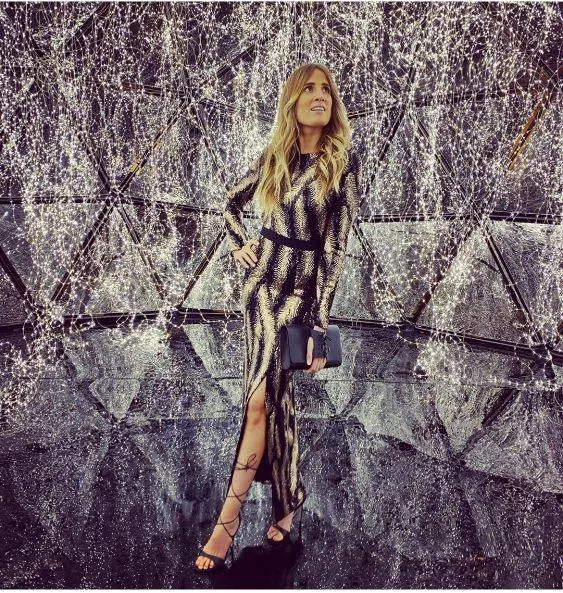 Robe sequins midi