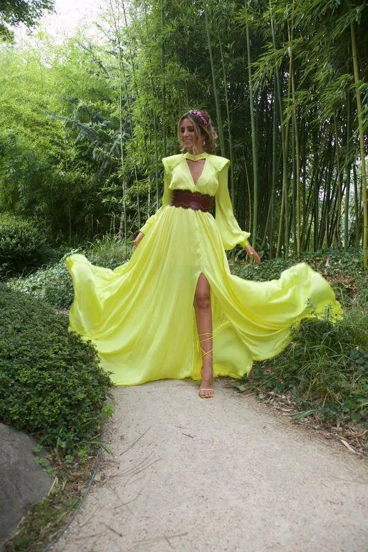 Robe Laos jaune