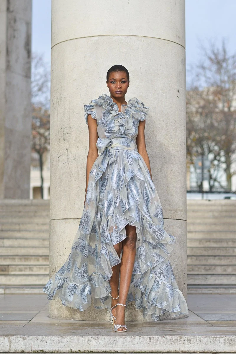 Robe Ortiz bleu gris