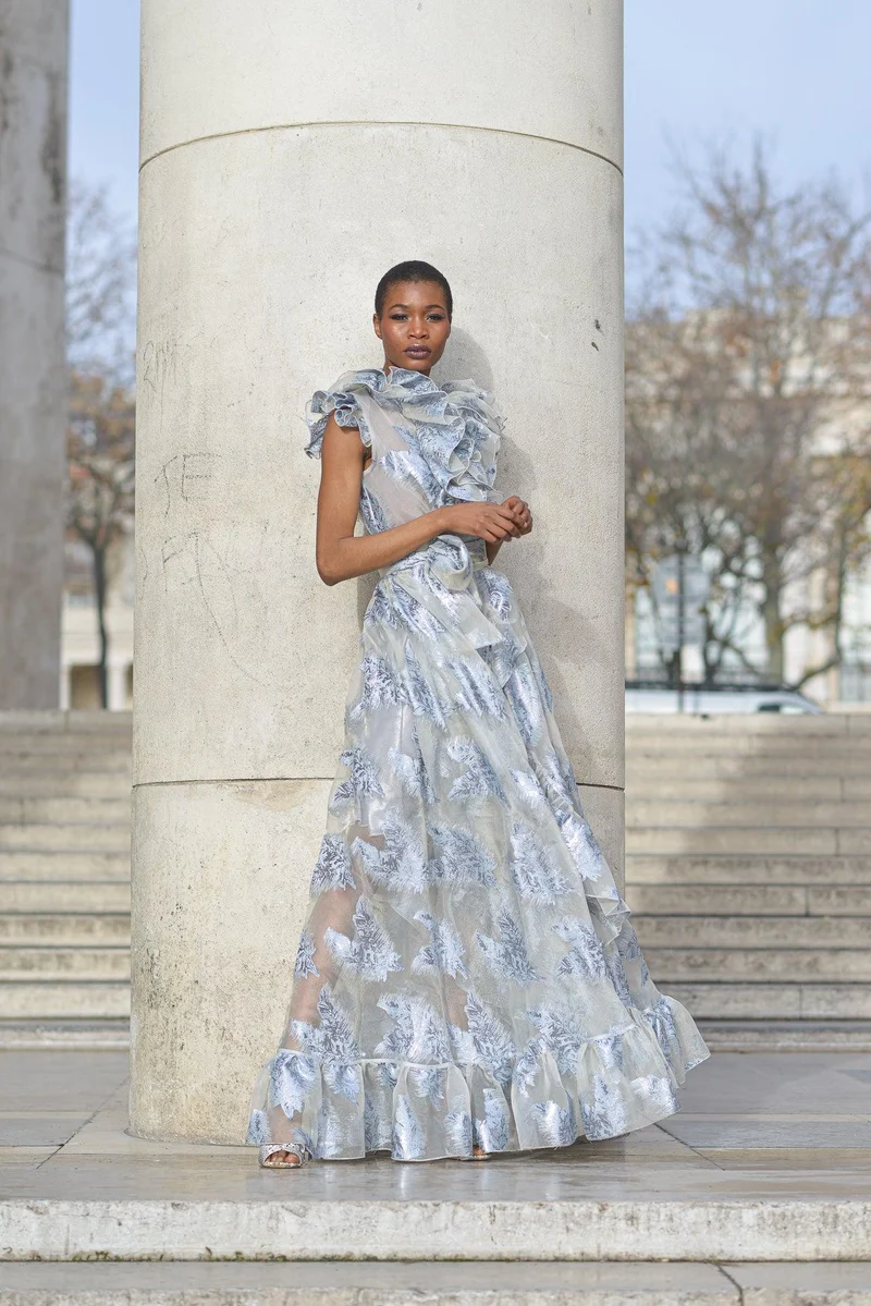 Robe Ortiz bleu gris