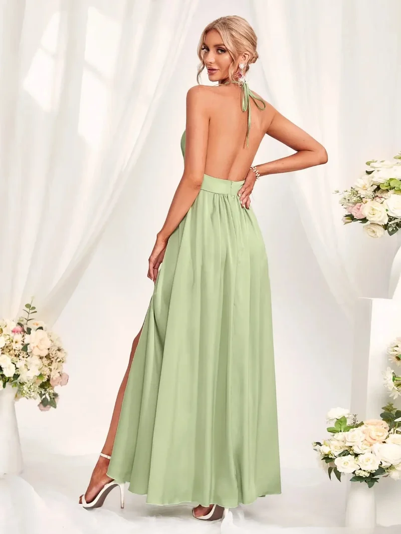 Robe demoiselle d'honneur couleur menthe