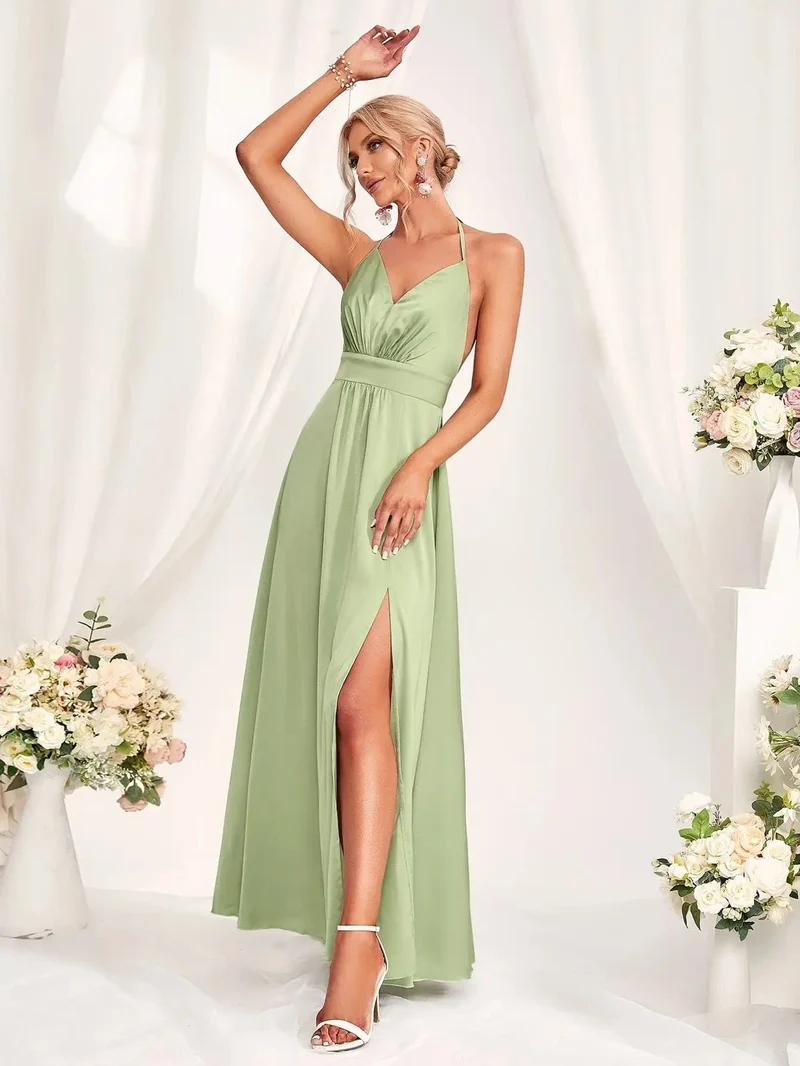 Robe demoiselle d'honneur couleur menthe