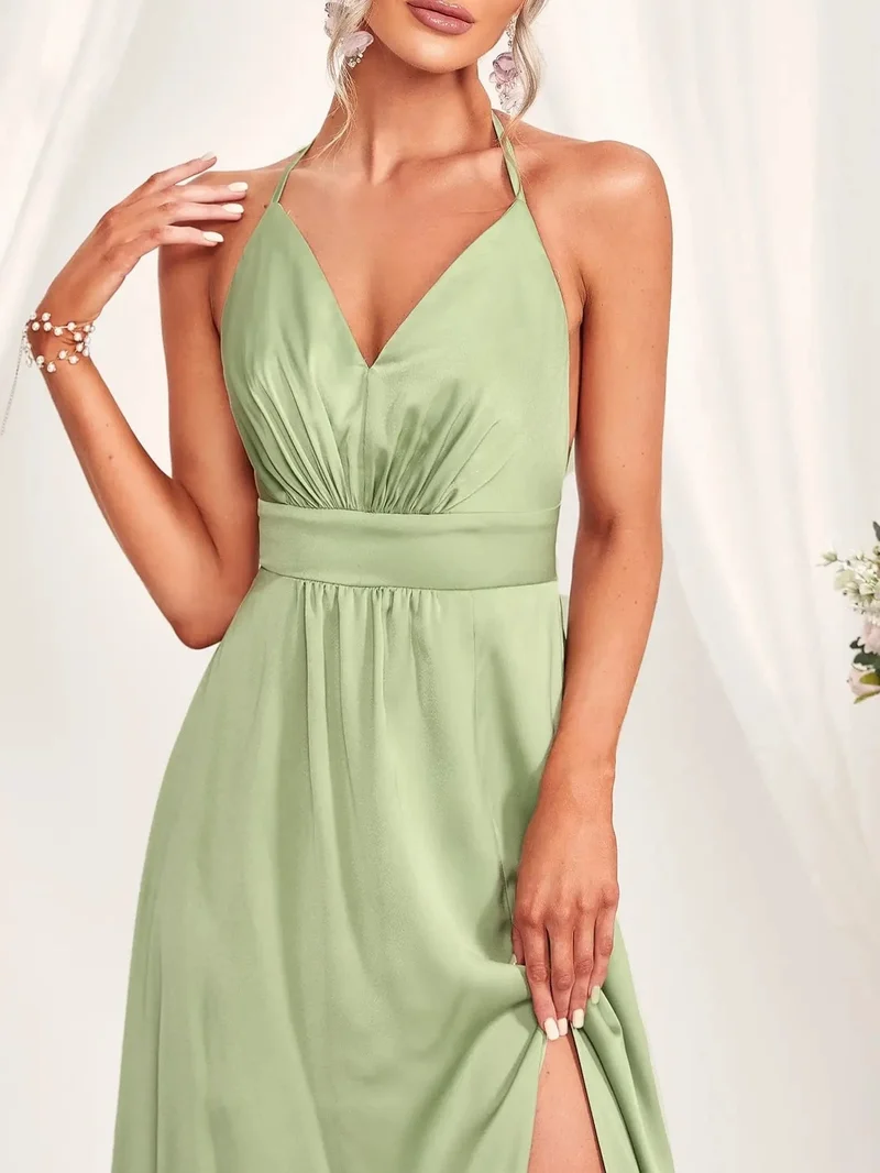 Robe demoiselle d'honneur couleur menthe