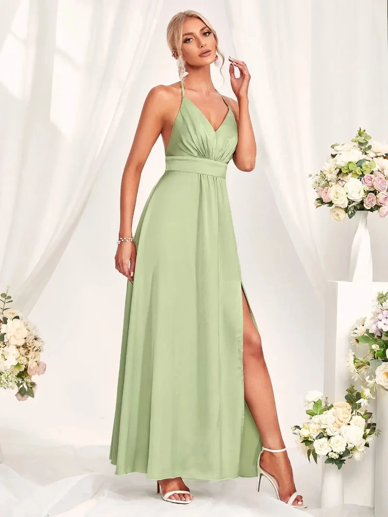 Robe demoiselle d'honneur couleur menthe