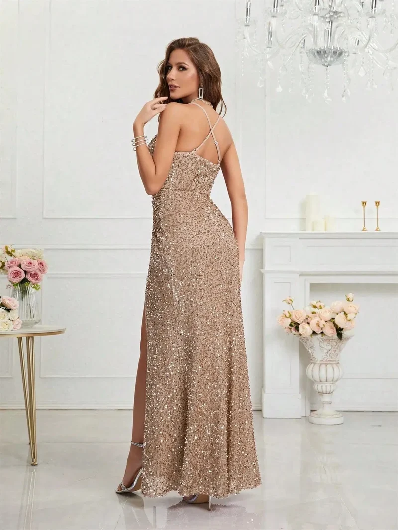 Robe de soirée sequin moulante sexy
