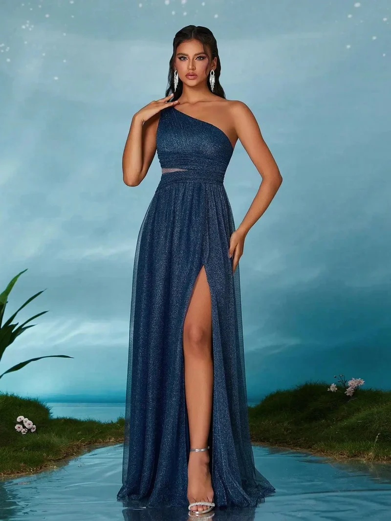 Robe invitée de mariage épaule dénudée
