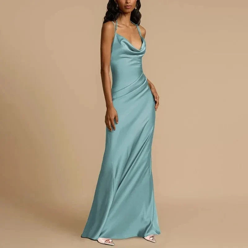 Robe invitée de mariage chic menthe