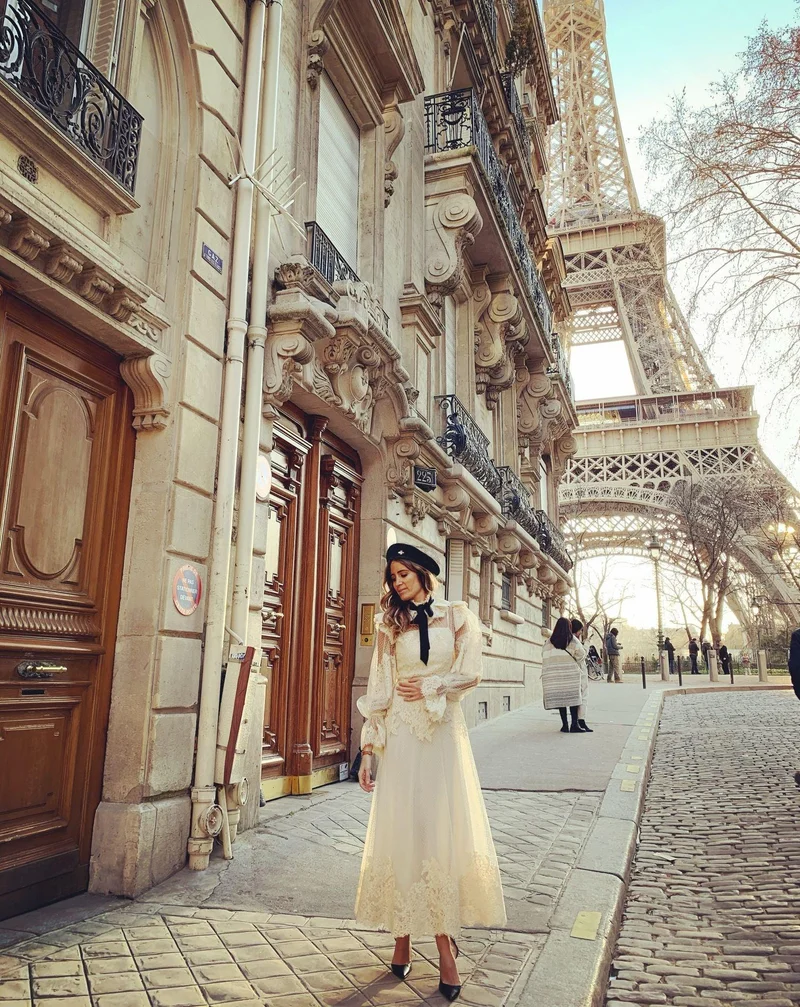 Robe Zimmermann midi à broderie anglaise
