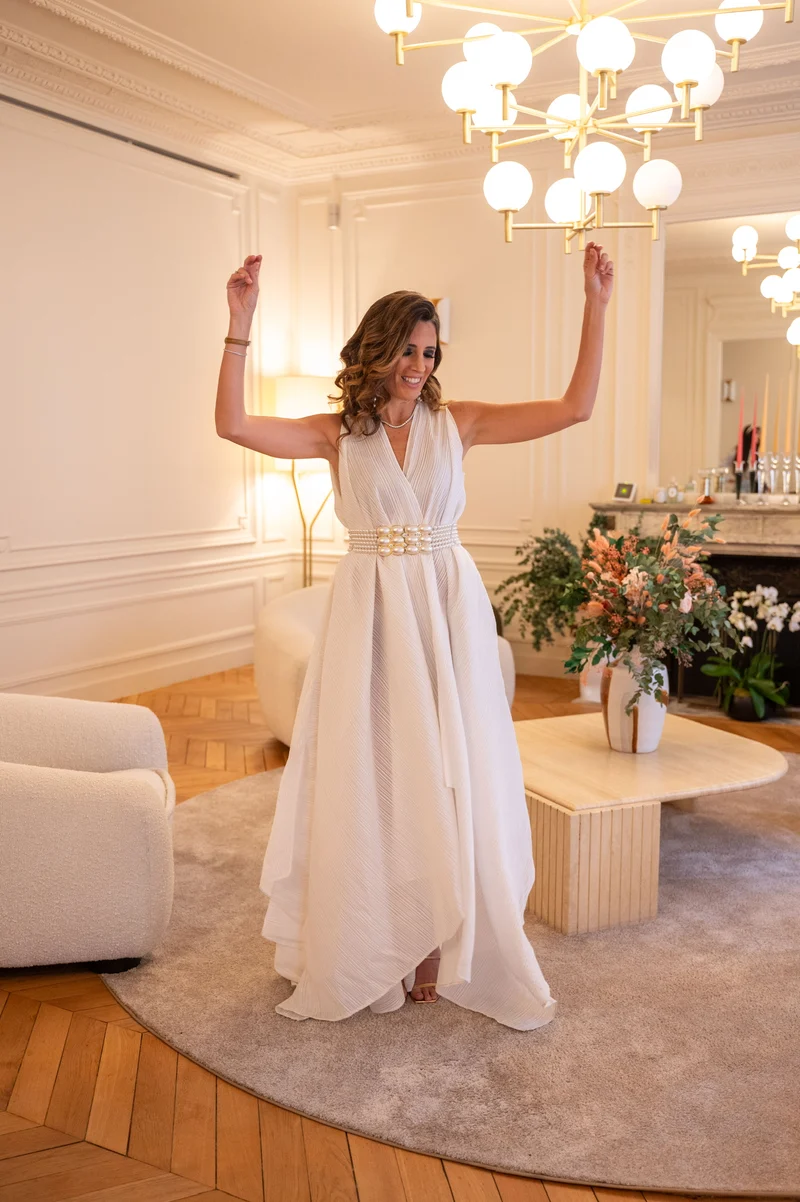 Robe Maison Rabbih Kayrouz blanche