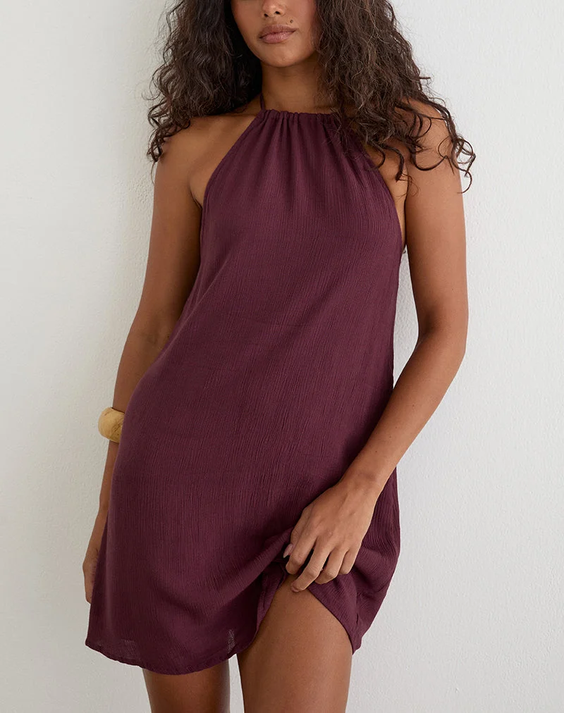 Mini-robe Sonnet, couleur « Crinkle Plum »