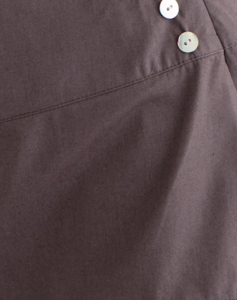 Mini-jupe Kael en popeline « Peppercorn »