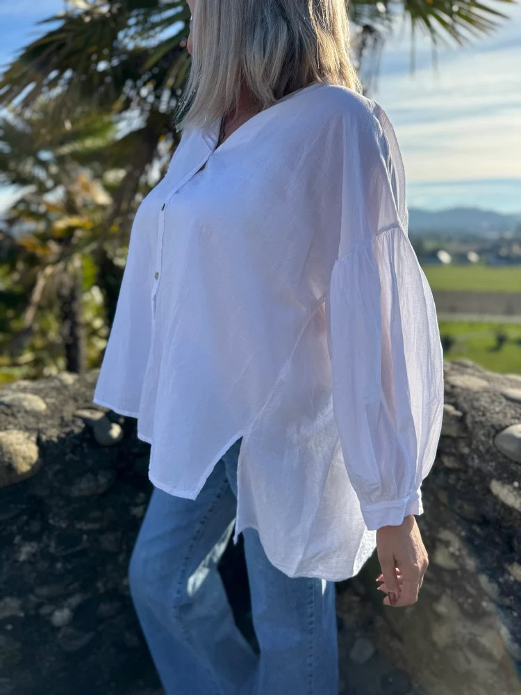 Chemise méga loose Lisa blanc