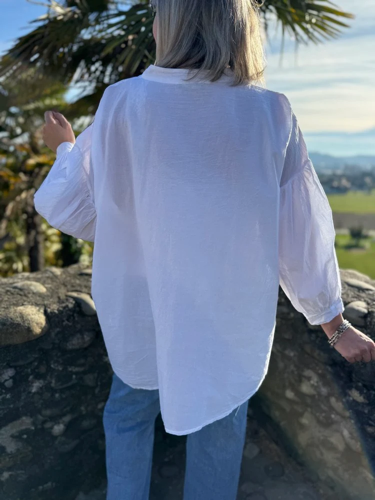 Chemise méga loose Lisa blanc