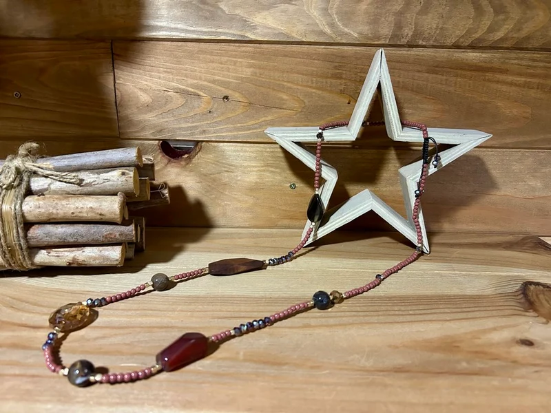 Collier Nino chocolat