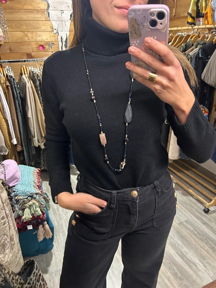 Collier Nino noir