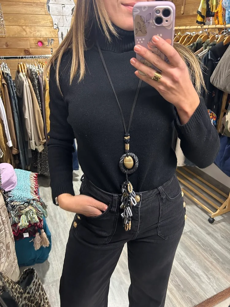 Collier Paco noir