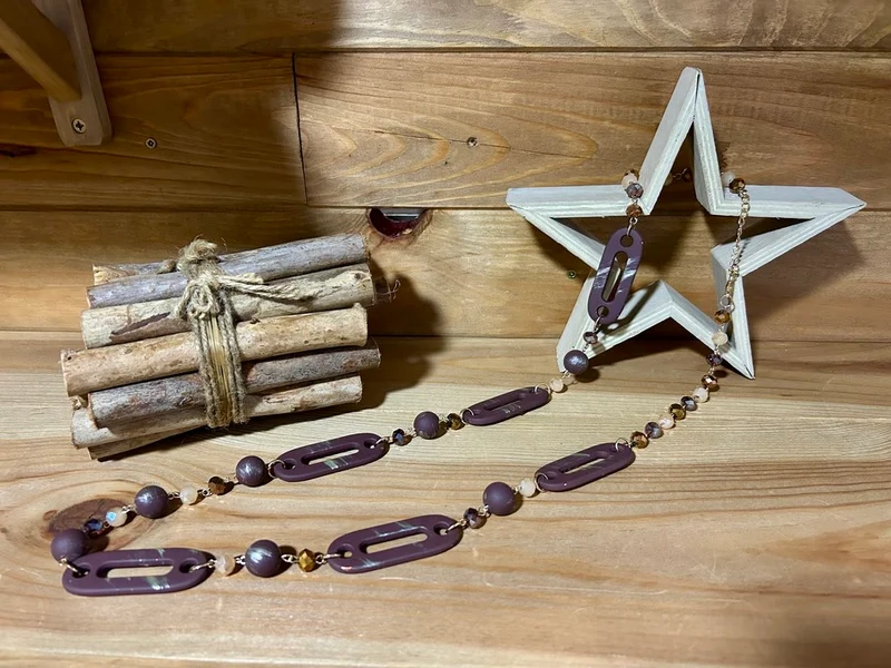 Collier Tonio chocolat