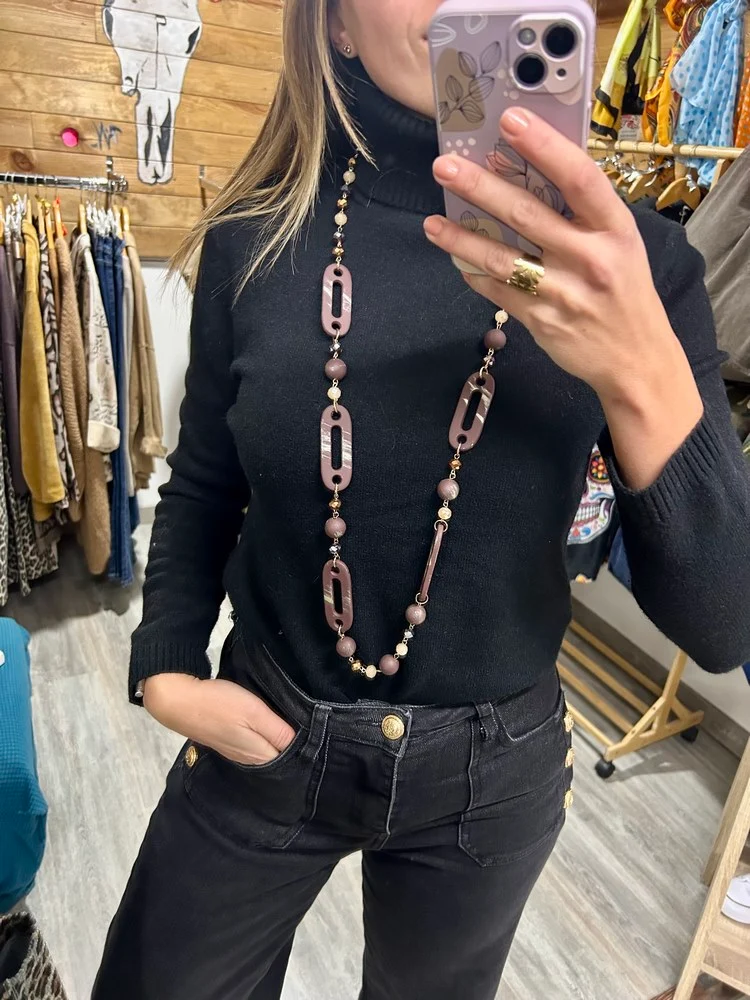 Collier Tonio chocolat