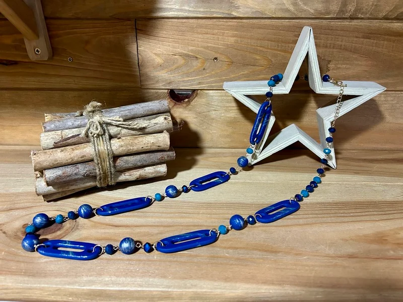 Collier Tonio bleu