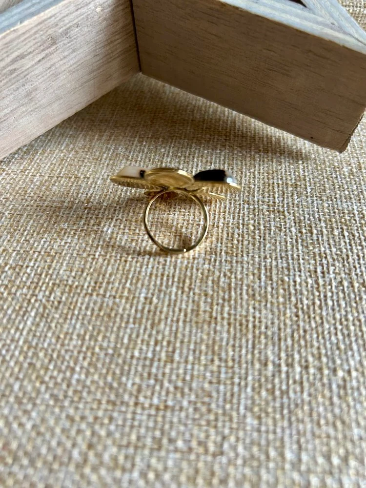 Bague Tania beige