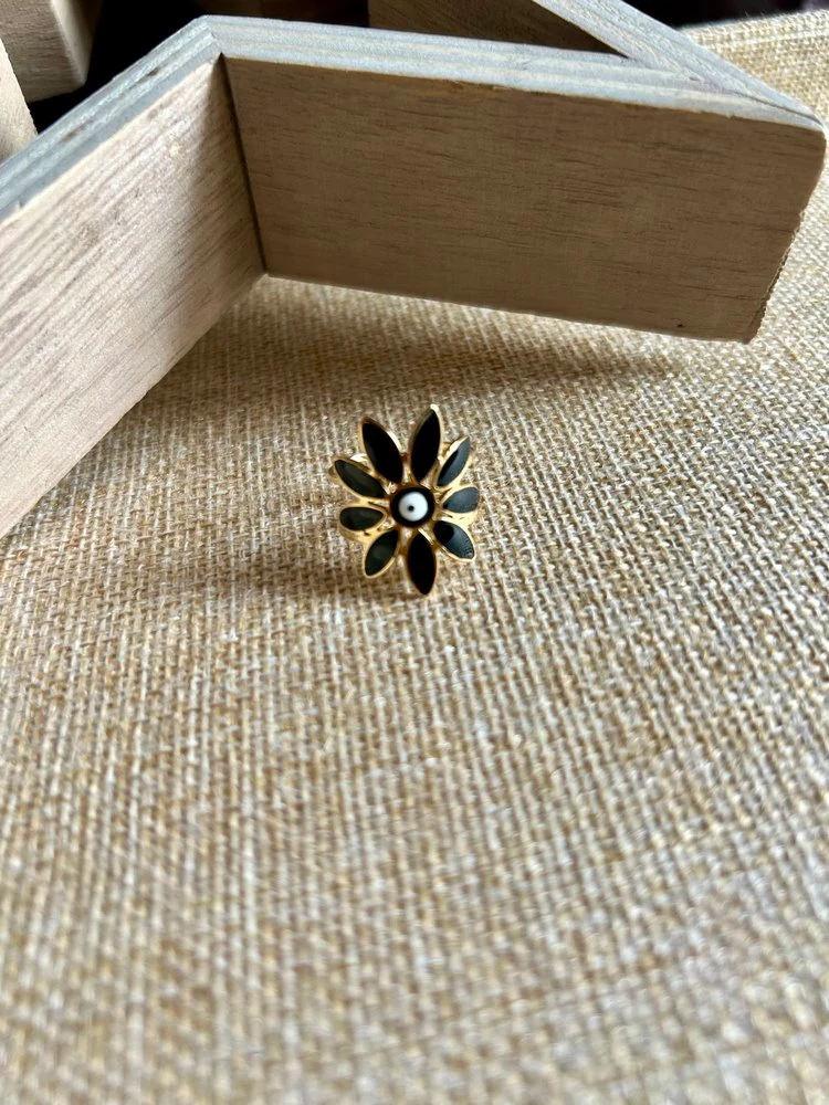Bague Flower noir