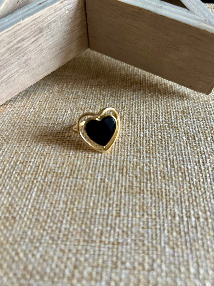 Bague Coeur noir