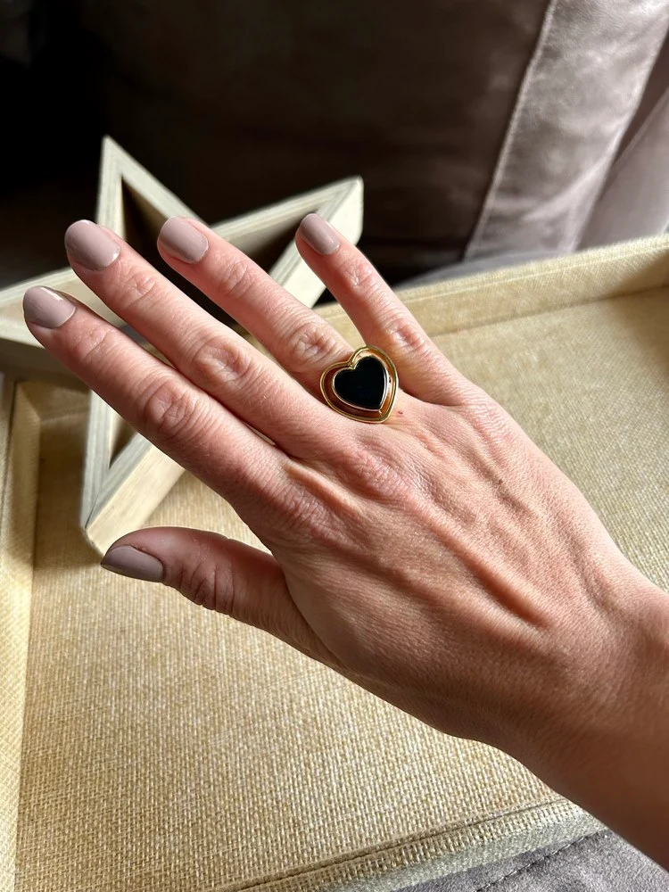 Bague Coeur noir