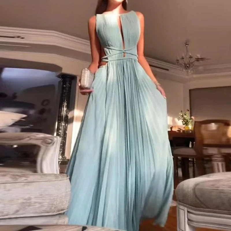 Robe dos nu fluide longue élégante