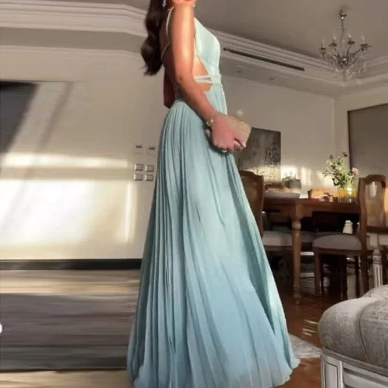 Robe dos nu fluide longue élégante