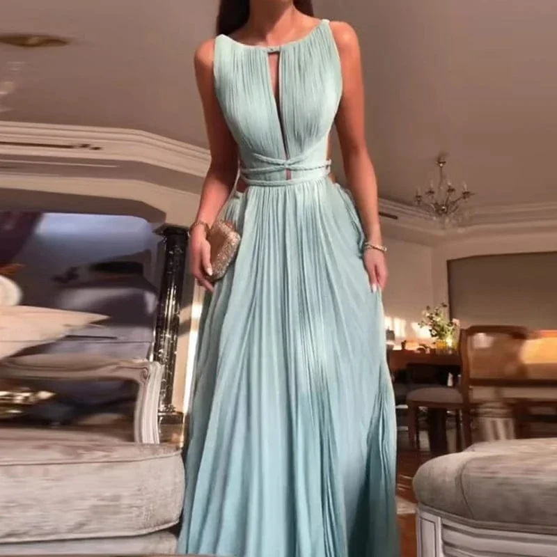 Robe dos nu fluide longue élégante