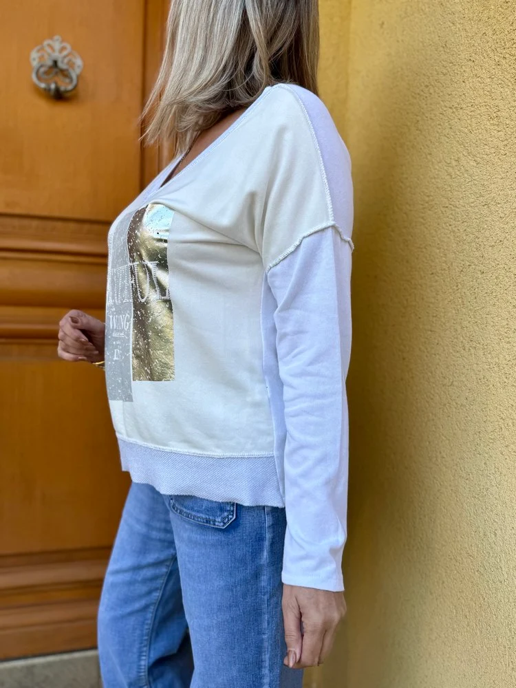 Teeshirt manches longues Sandro blanc