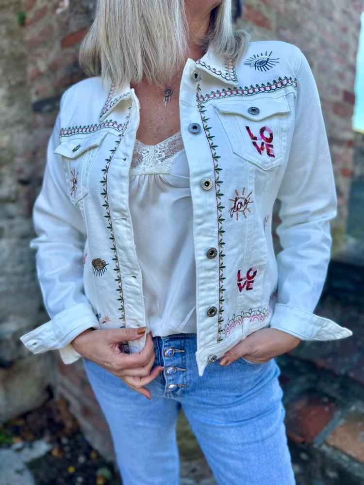 Veste en jean Love
