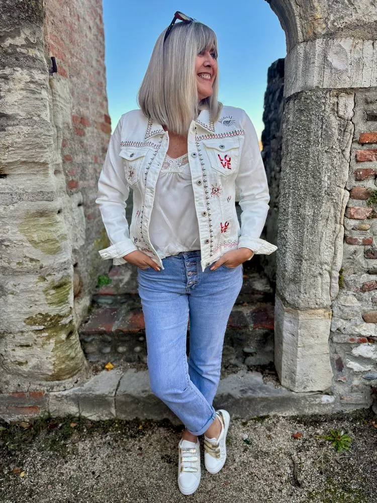 Veste en jean Love