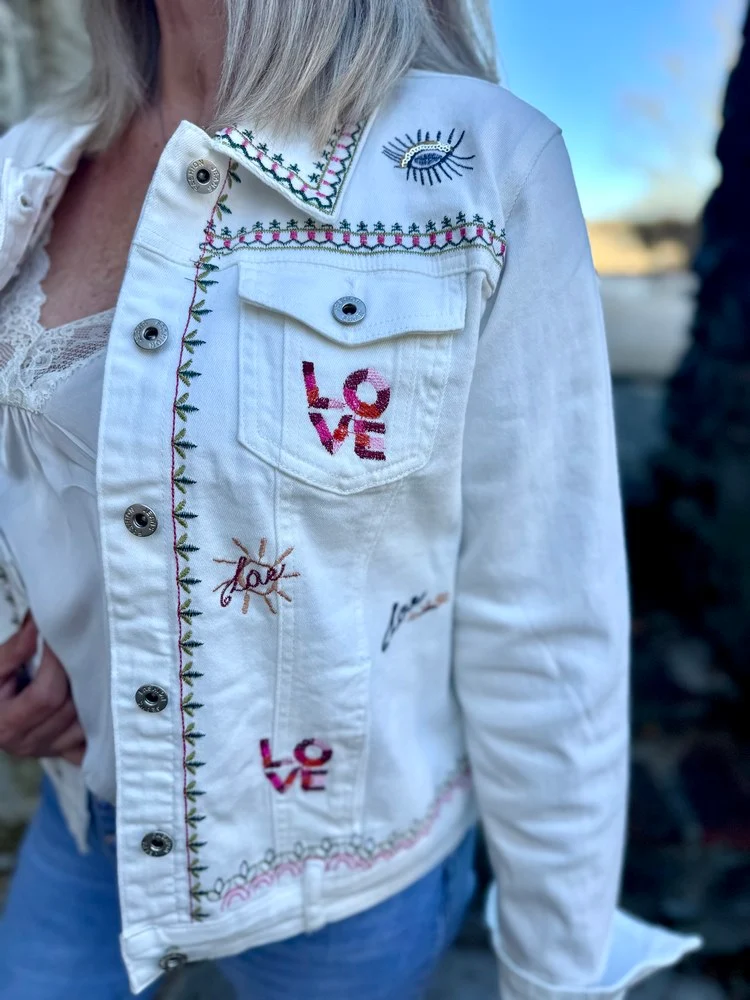 Veste en jean Love