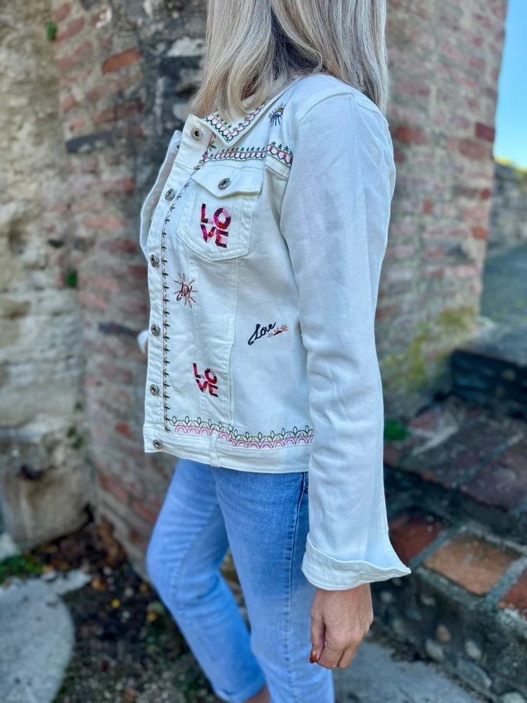Veste en jean Love
