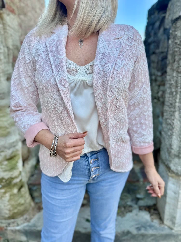 Veste tailleur Rosa rose