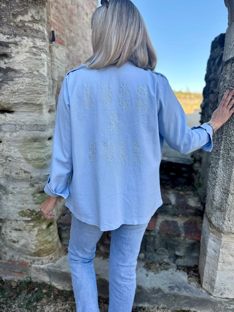 Blouson coton Rock&Roll bleu