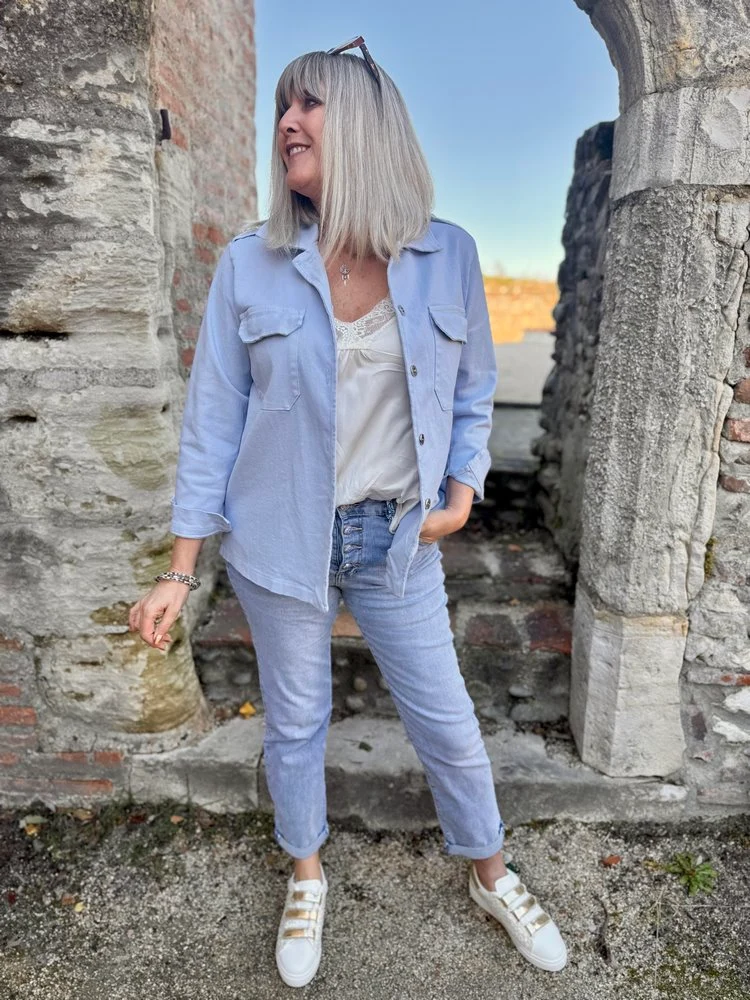 Blouson coton Rock&Roll bleu