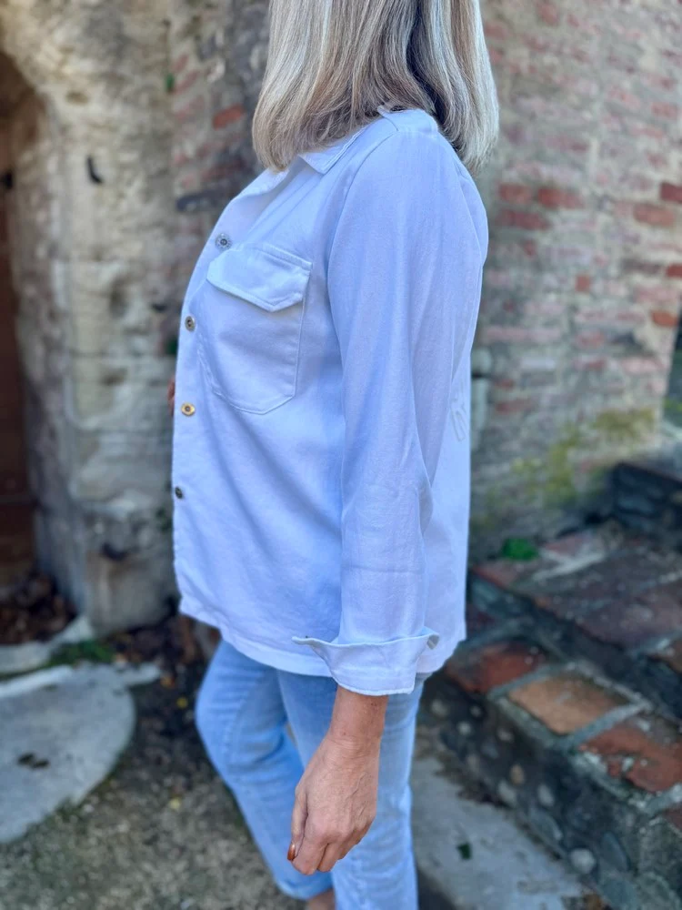 Blouson coton Rock&Roll blanc